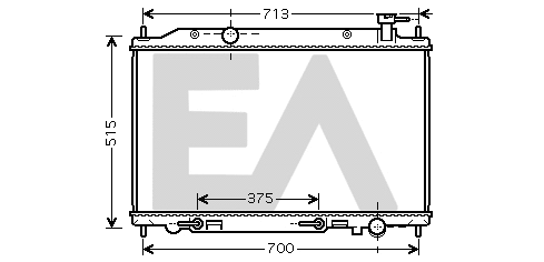 Radiateur, refroidissement du moteur EACLIMA 31R18116