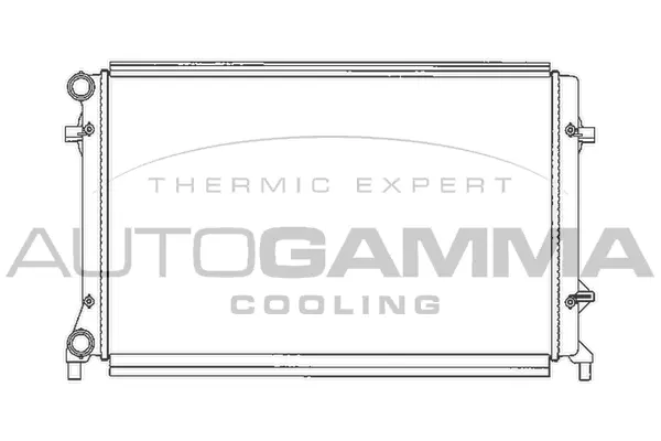 Radiateur, refroidissement du moteur AUTOGAMMA 103612