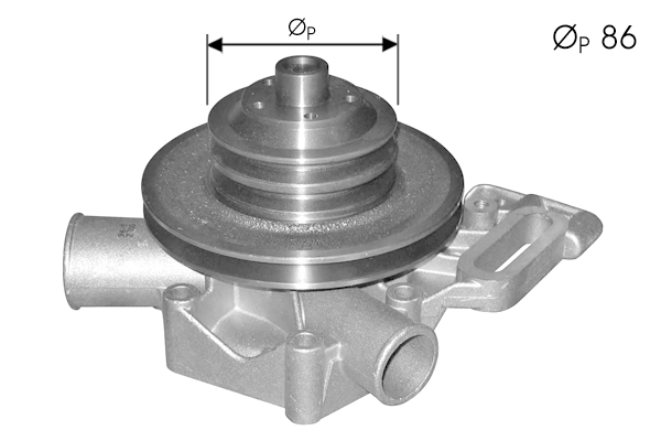 Pompe à eau, refroidissement du moteur TECDRIVE TPAE0130