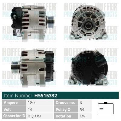 Alternateur HOFFER H5515332