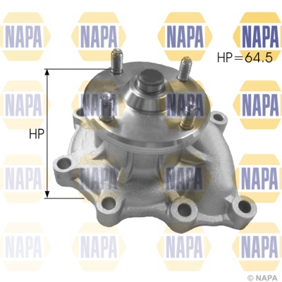 Pompe à eau, refroidissement du moteur NAPA NWP1253