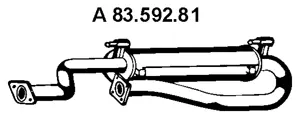 Silencieux avant EBERSPÄCHER 83.592.81
