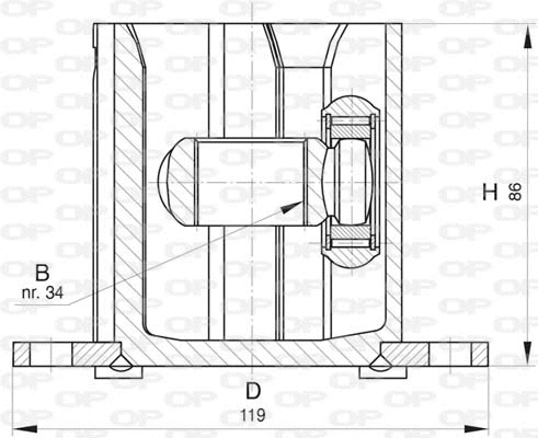 Jeu de joints, arbre de transmission OPEN PARTS CVJ5817.20