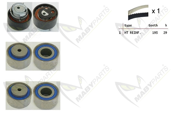 Kit de courroie crantée MABYPARTS OBK010153