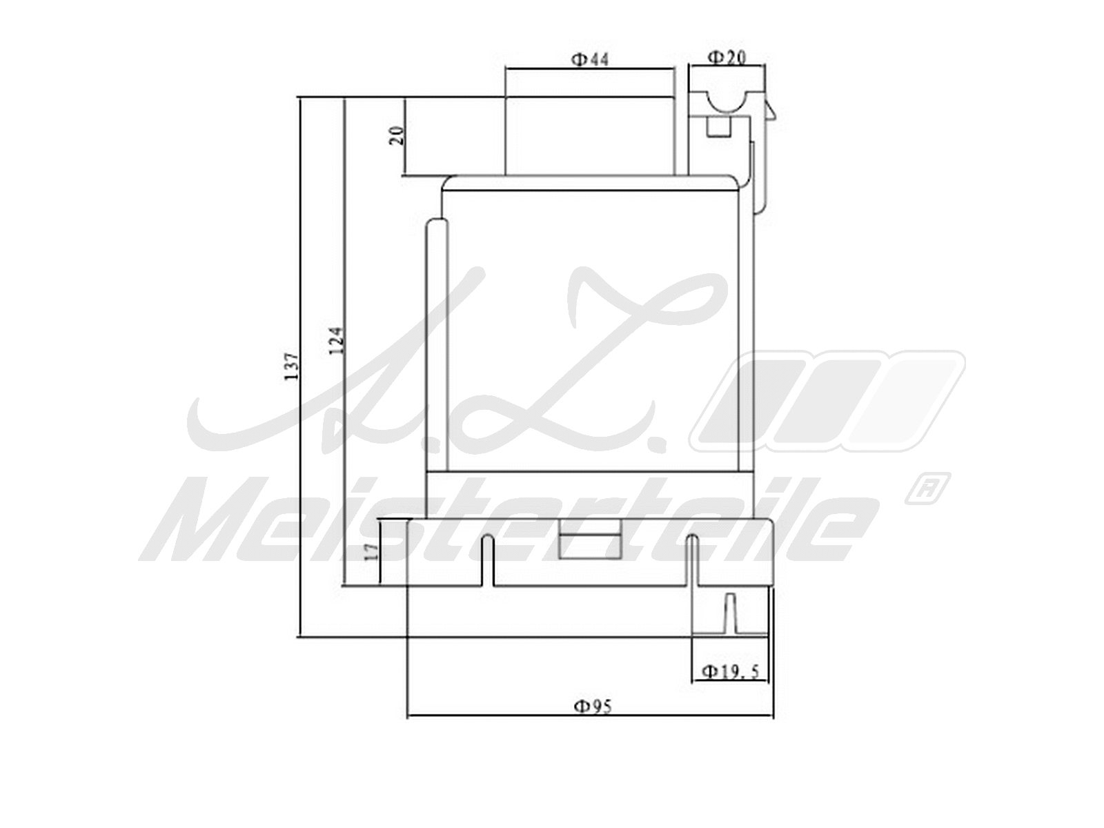 Filtre à carburant A.Z. Meisterteile AZMT-41-020-1404