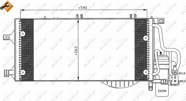 Condenseur, climatisation NRF 35531