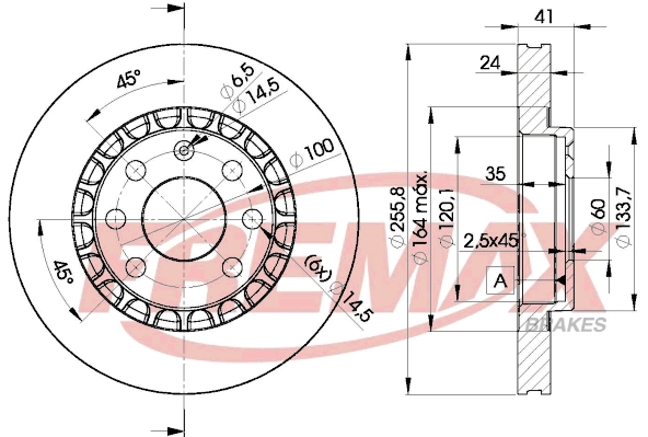 Disque de frein FREMAX BD-9042