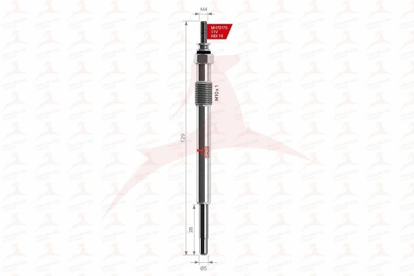 Bougie de préchauffage MEHA AUTOMOTIVE MH70179