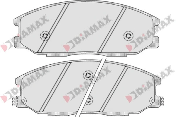 Kit de plaquettes de frein, frein à disque DIAMAX N09695