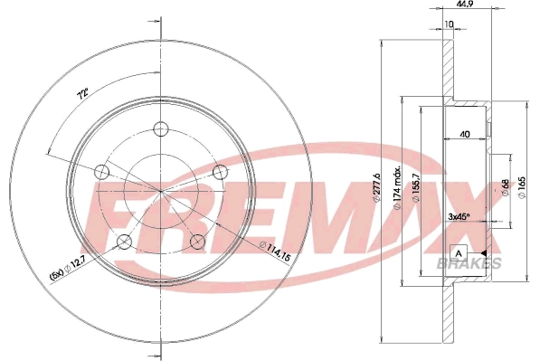 Disque de frein FREMAX BD-4101