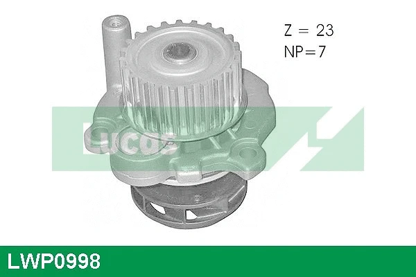 Pompe à eau, refroidissement du moteur LUCAS LWP0998