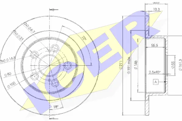 Disque de frein ICER 78BD4243-2