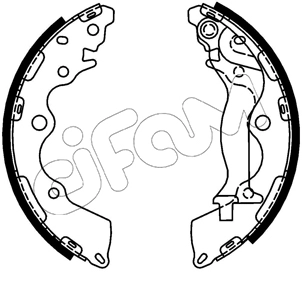 Jeu de mâchoires de frein CIFAM 153-739
