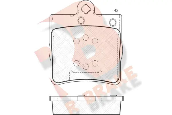 Kit de plaquettes de frein, frein à disque R BRAKE RB1311