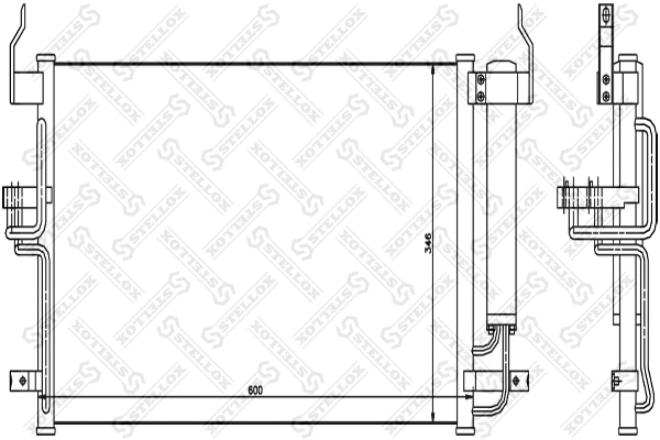 Condenseur, climatisation STELLOX 10-45101-SX