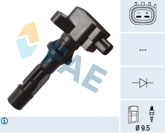 Bobine d'allumage FAE 80230
