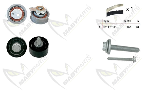 Kit de courroie crantée MABYPARTS OBK010230