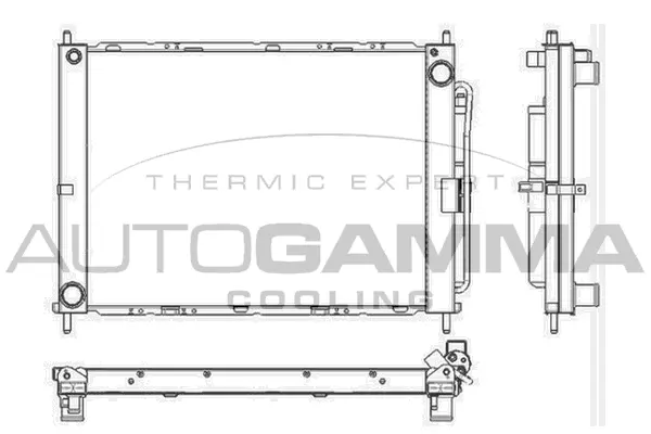Radiateur, refroidissement du moteur AUTOGAMMA 105900