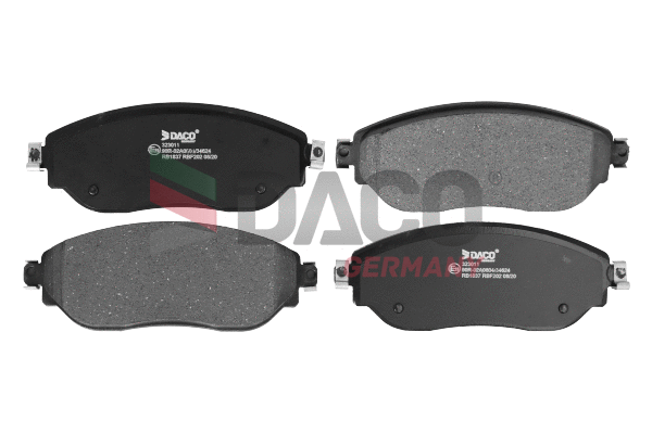 Kit de plaquettes de frein, frein à disque DACO Germany 323011