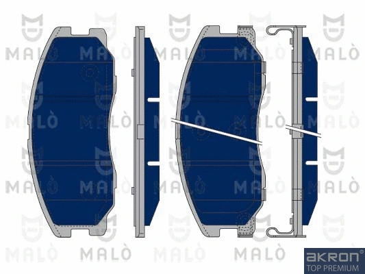 Kit de plaquettes de frein, frein à disque AKRON-MALÒ 1050099