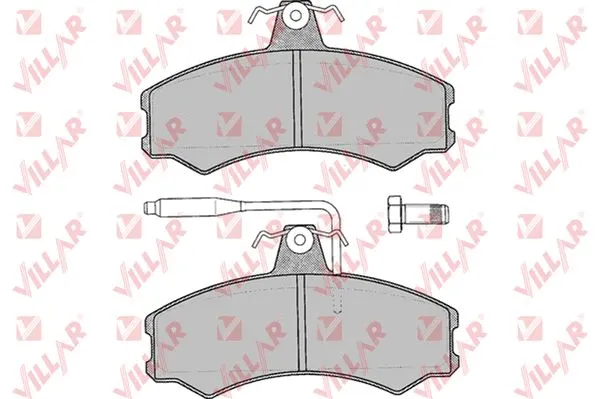 Kit de plaquettes de frein, frein à disque VILLAR 626.0012