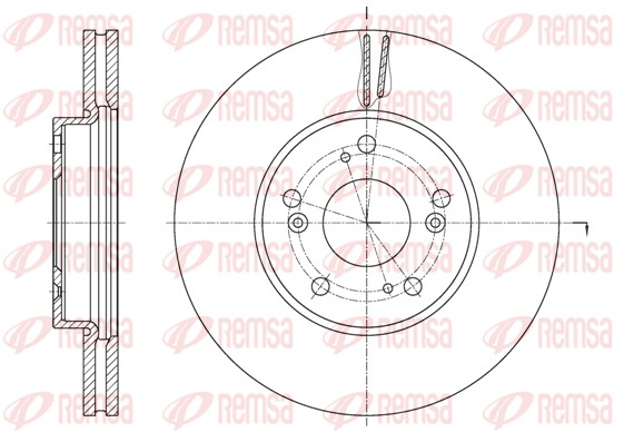 Disque de frein REMSA 62107.10
