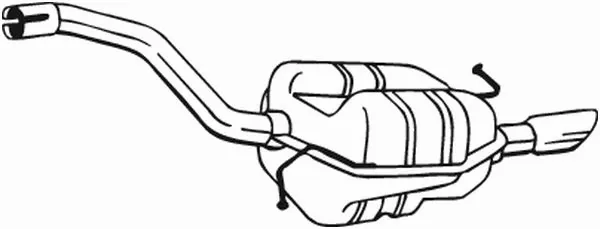 Silencieux arrière BOSAL 233-205