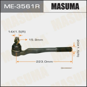 Rotule de barre de connexion MASUMA ME-3561R
