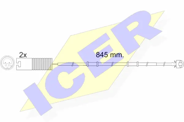 Contact d'avertissement, usure des plaquettes de frein ICER 610448 E C