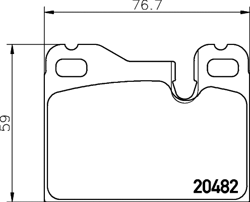 Kit de plaquettes de frein, frein à disque MINTEX MDB1133