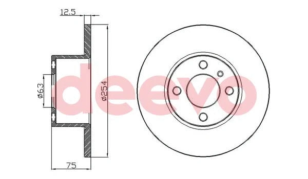 Disque de frein DEEVO BD12260