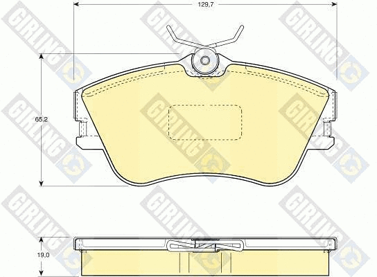 Kit de plaquettes de frein, frein à disque GIRLING 6110921
