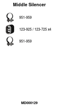 Silencieux central FA1 MD000129