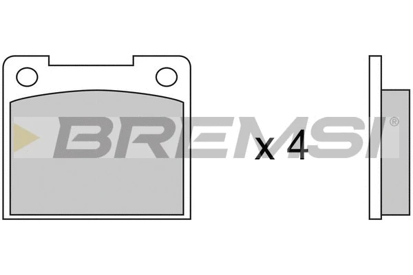 Kit de plaquettes de frein, frein à disque BREMSI BP2019