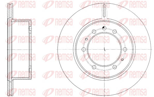 Disque de frein REMSA 61686.10