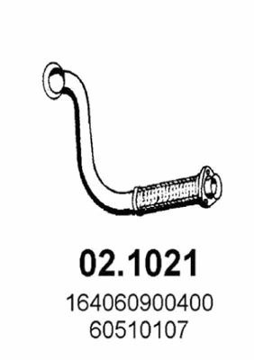Tuyau d'échappement ASSO 02.1021