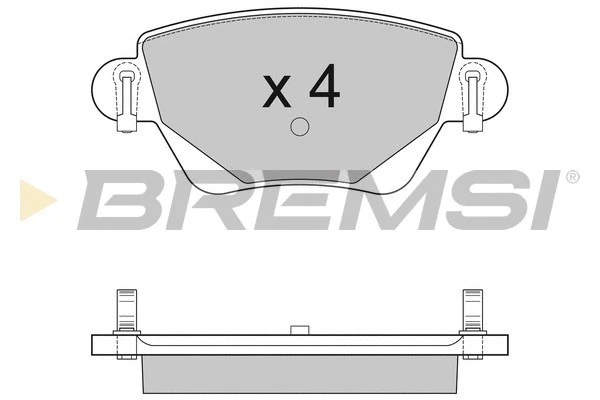 Kit de plaquettes de frein, frein à disque BREMSI BP2927