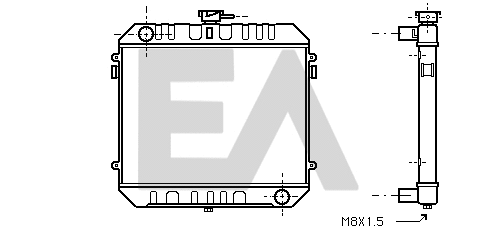 Radiateur, refroidissement du moteur EACLIMA 31R54080