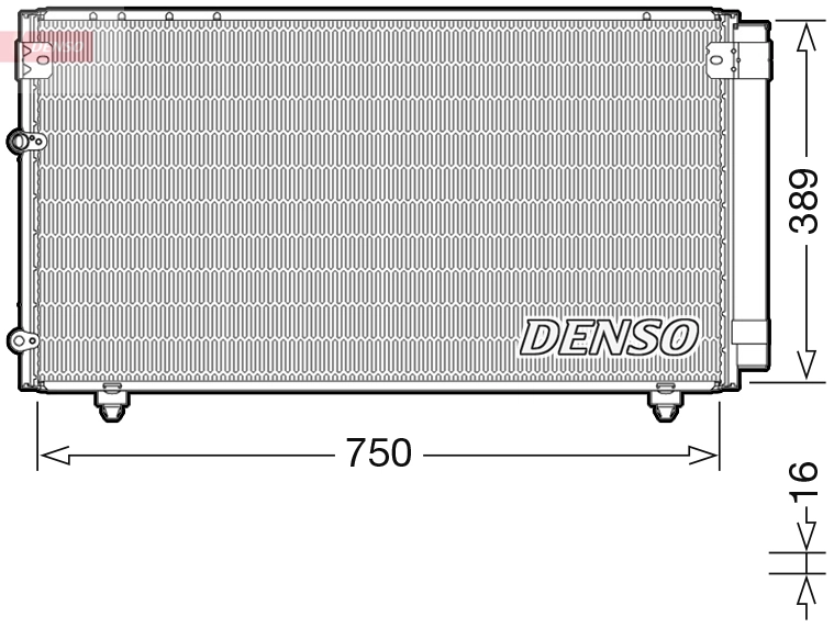 Condenseur, climatisation DENSO DCN50042