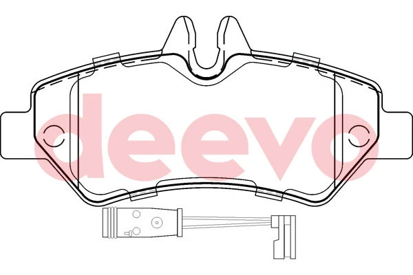 Kit de plaquettes de frein, frein à disque DEEVO BP55320