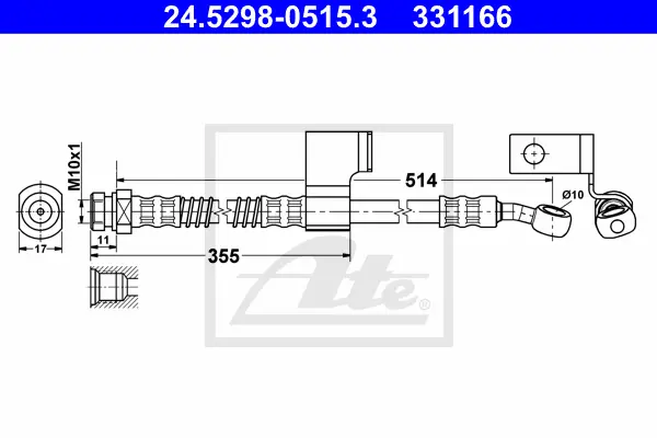Flexible de frein ATE-APAC 24.5298-0515.3