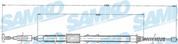 Tirette à câble, frein de stationnement SAMKO C1240B