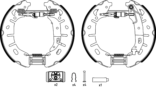 Jeu de mâchoires de frein PAGID R1395