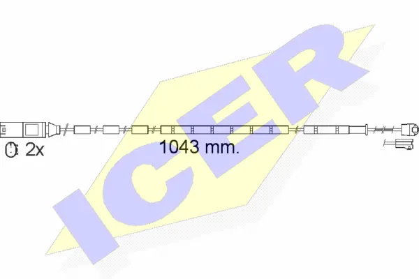 Contact d'avertissement, usure des plaquettes de frein ICER 610560 E C
