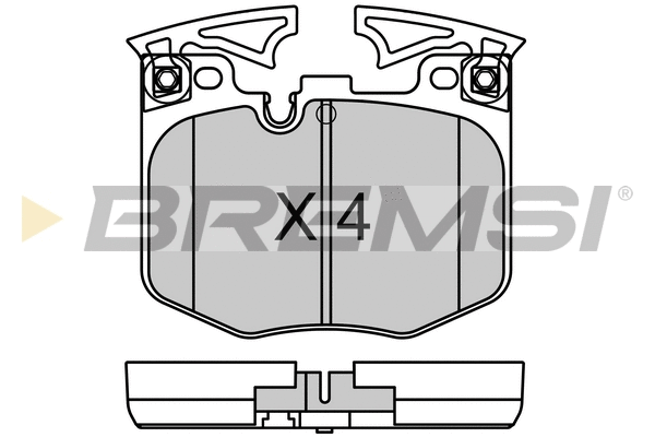 Kit de plaquettes de frein, frein à disque BREMSI BP3759