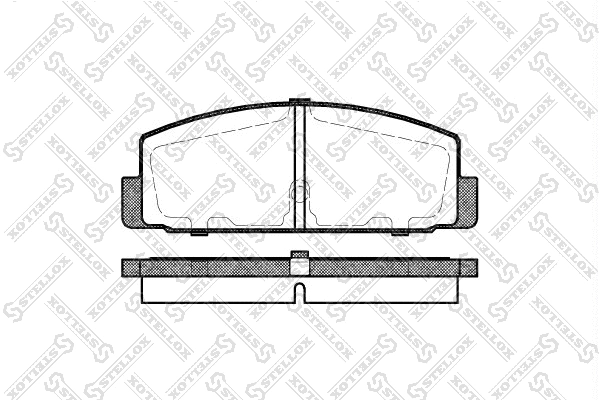 Kit de plaquettes de frein, frein à disque STELLOX 190 030B-SX