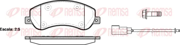 Kit de plaquettes de frein, frein à disque Flexible Drive 125002UC