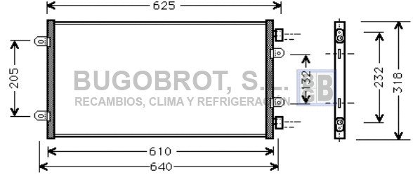 Condenseur, climatisation BUGOBROT 62-FT5219