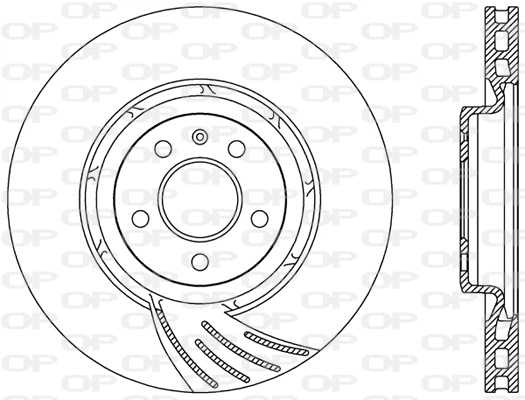 Disque de frein OPEN PARTS BDR2486.20