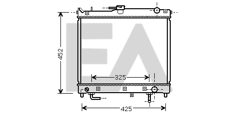 Radiateur, refroidissement du moteur EACLIMA 31R69056